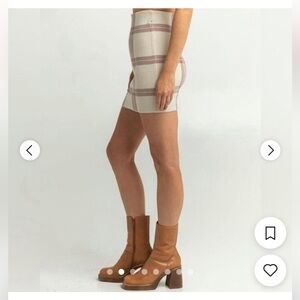 Full Tilt Cream and Brown Skirt